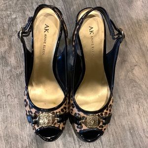 Anne Klein peep toe heels
